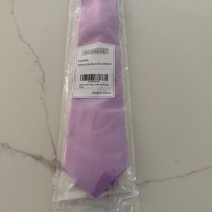 Men’s Lavender Solid Satin Tie